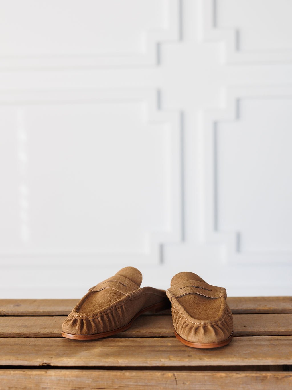 Moran Saddle Rough Out Leather Mule
