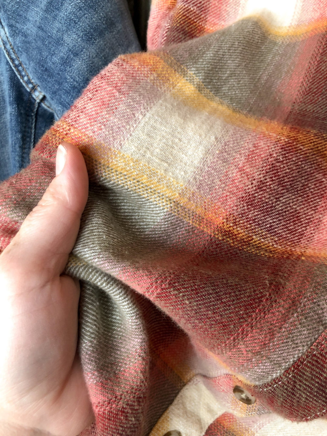 Moxee Plaid Button Up Flannel Top