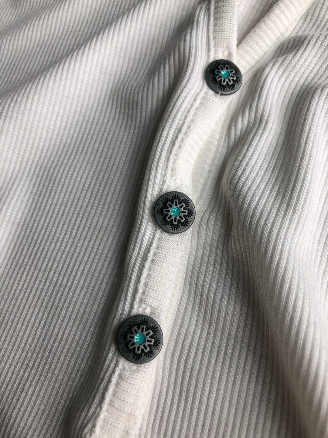 Nedele White Henley Top