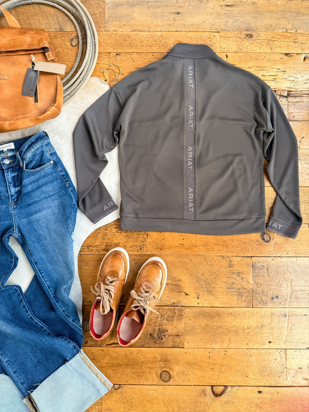 Newark Ariat Grey Quarter Zip