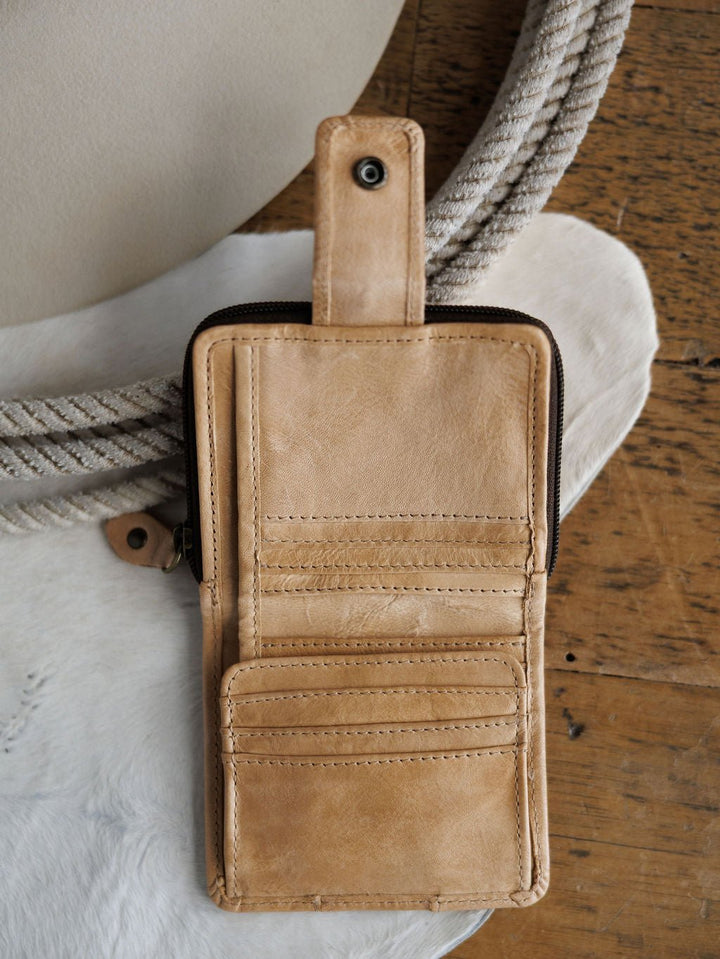 Norvell Oat Leather Wallet