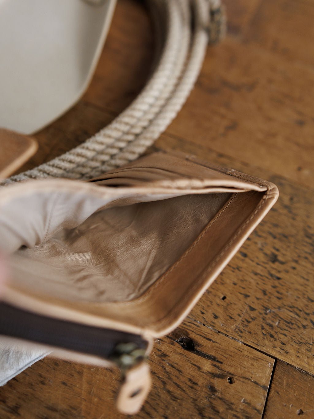Norvell Oat Leather Wallet