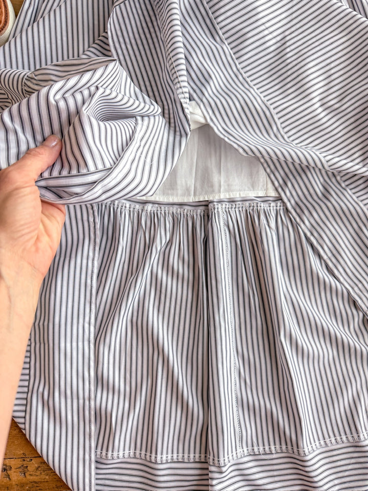 Nowata Charcoal Striped Dress