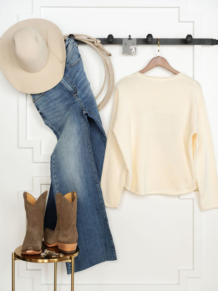Oakridge Cream Knit Sweater