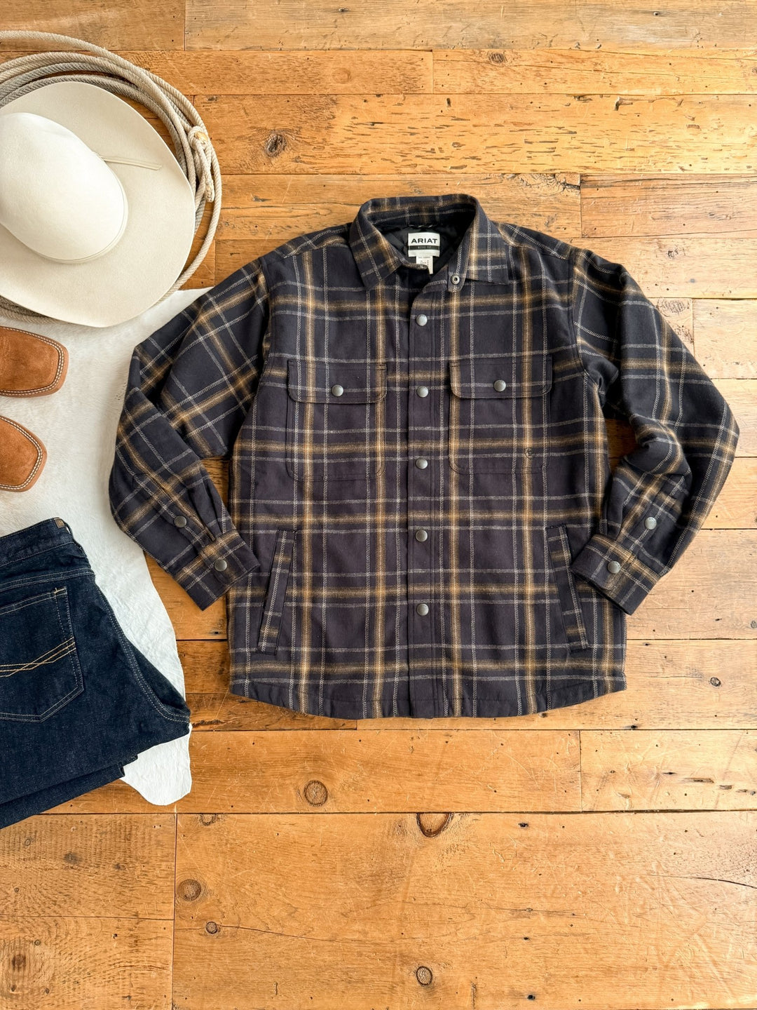 Oden Ariat Men's Flannel Insulated Jacket