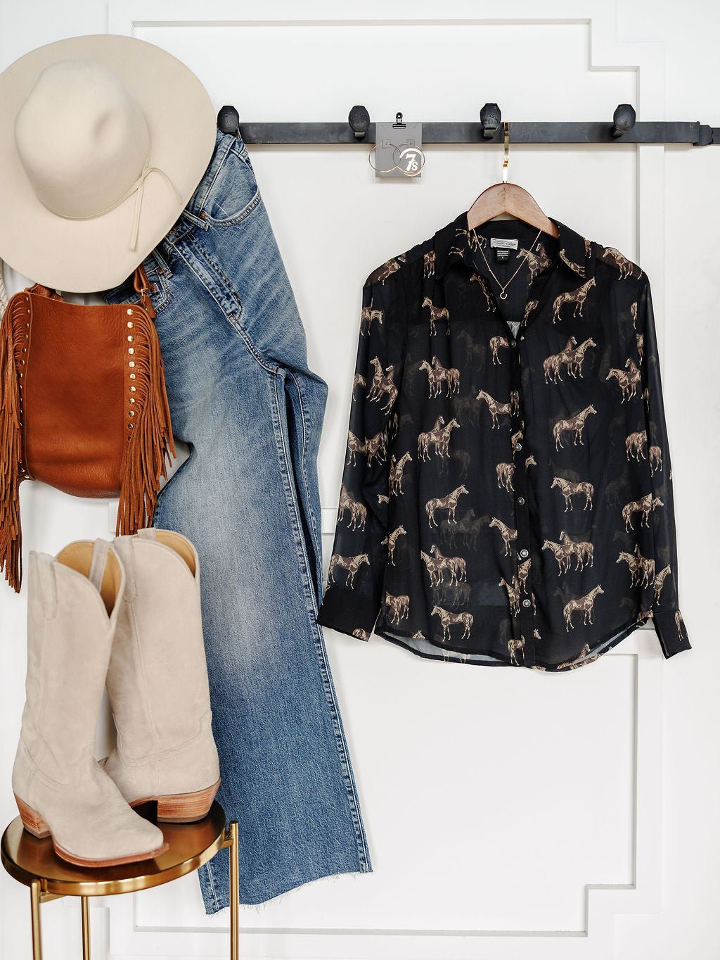 Okemah Western Button Up Top