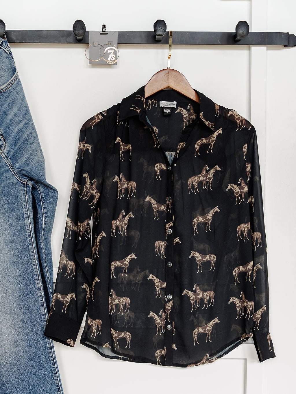 Okemah Western Button Up Top