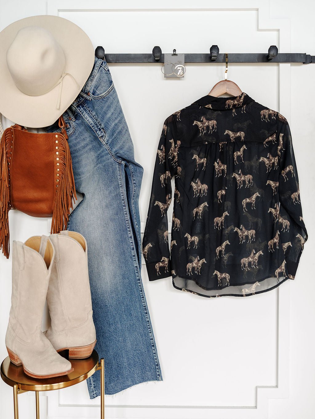Okemah Western Button Up Top