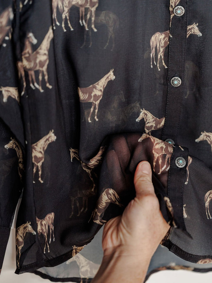 Okemah Western Button Up Top