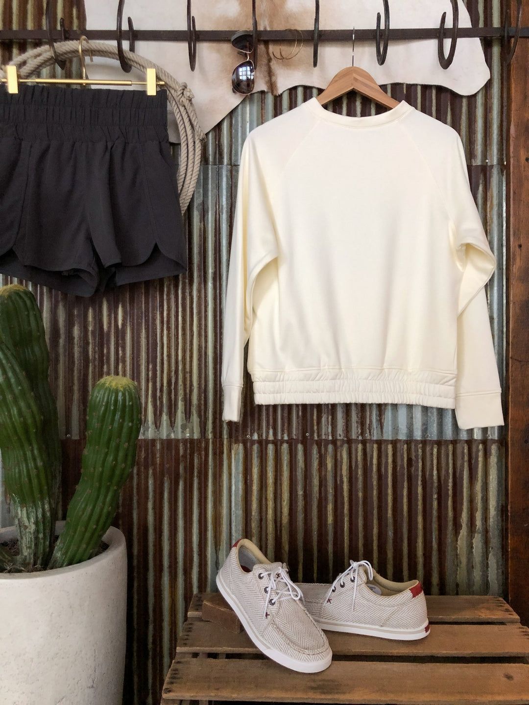 Oklee Ivory Crew Neck