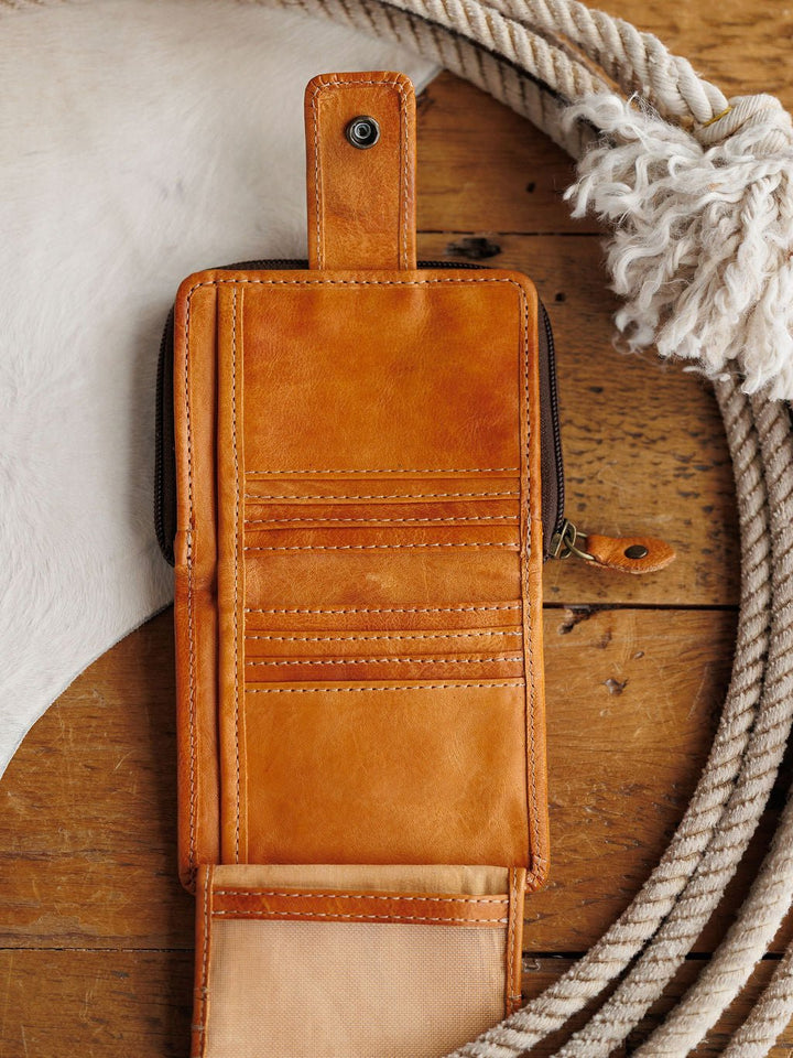Owosso Pecan Leather Wallet