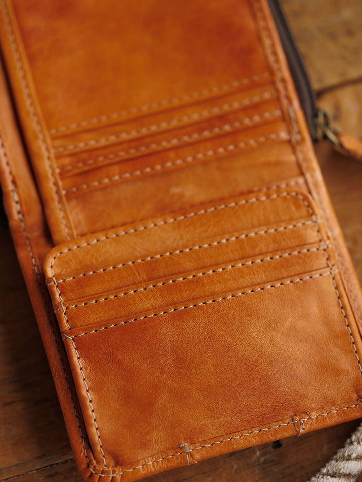 Owosso Pecan Leather Wallet