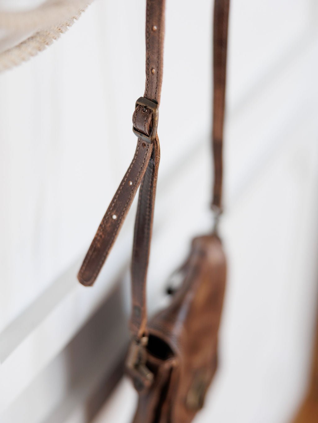 Paola Chocolate Leather Belt Bag