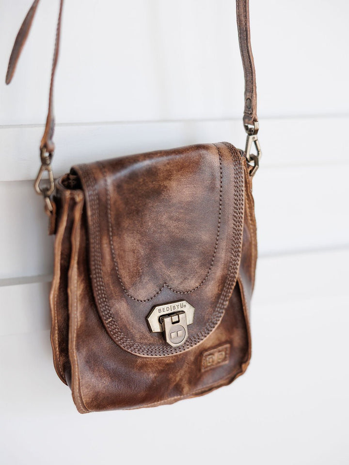 Paola Chocolate Leather Belt Bag