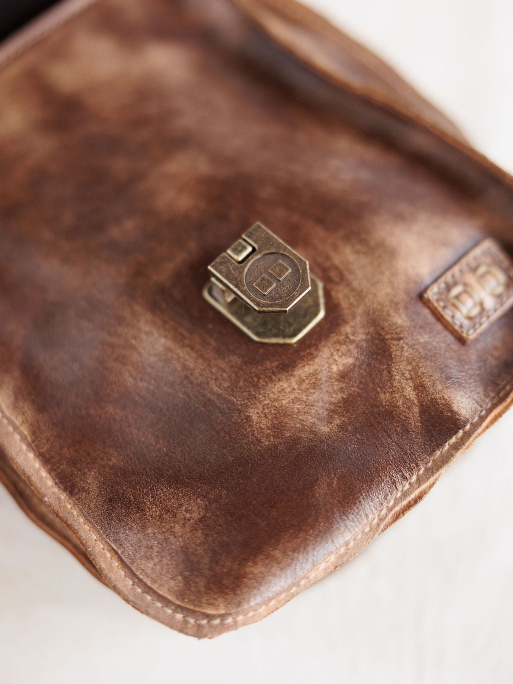 Paola Chocolate Leather Belt Bag