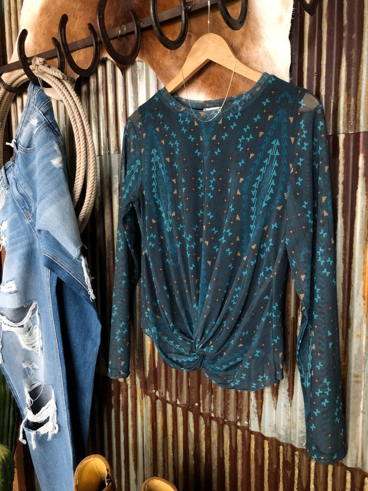 Paola Southwest Front Knot Top