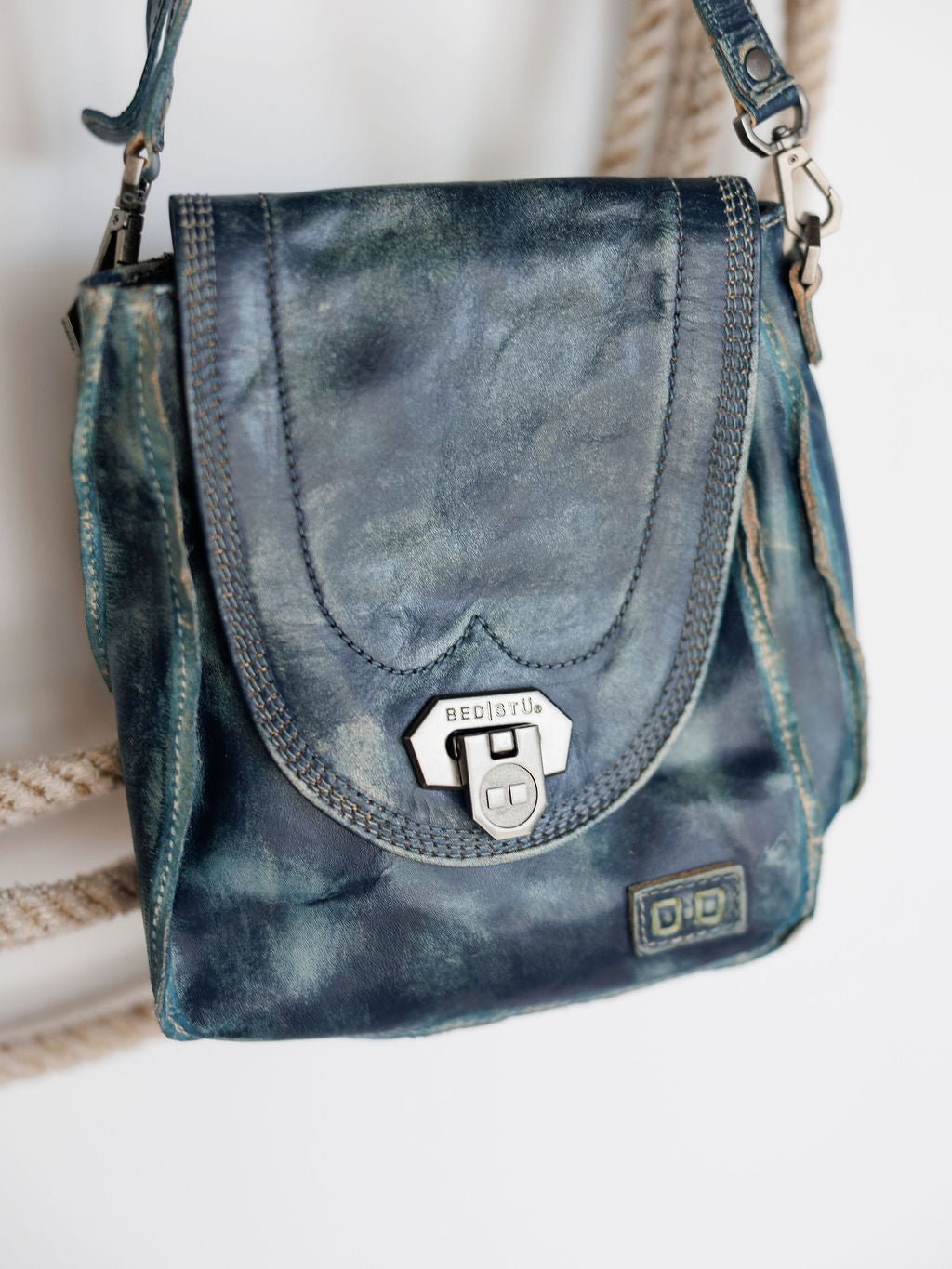 Paola Teal Leather Belt Bag