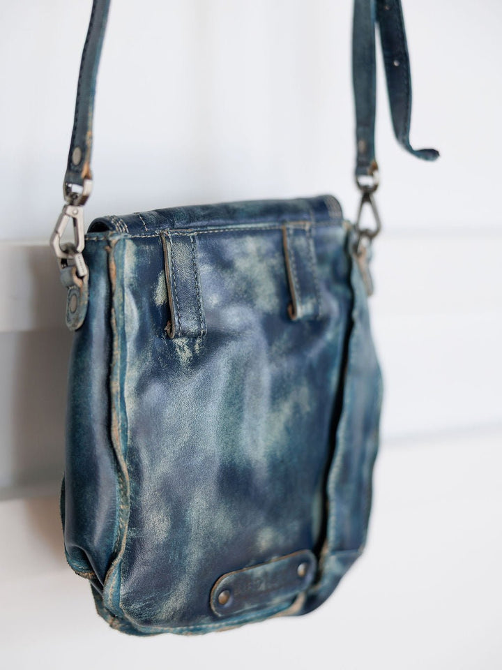 Paola Teal Leather Belt Bag