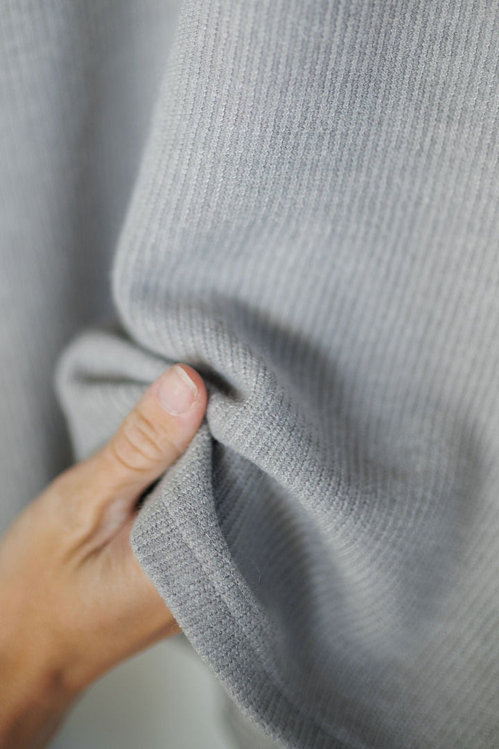 Pembroke Grey Puff Sleeve Top