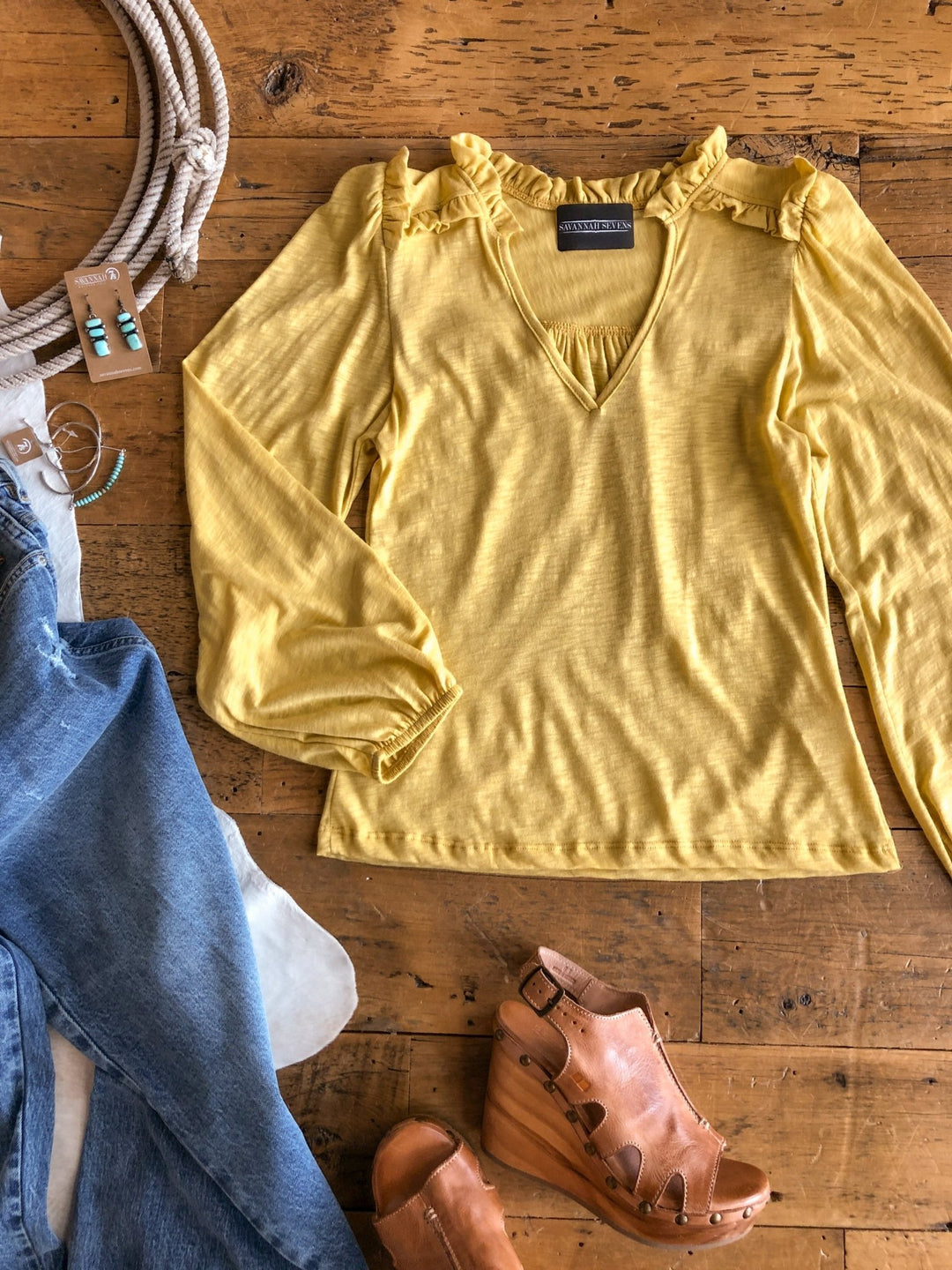 Peralta Balloon Sleeve Top
