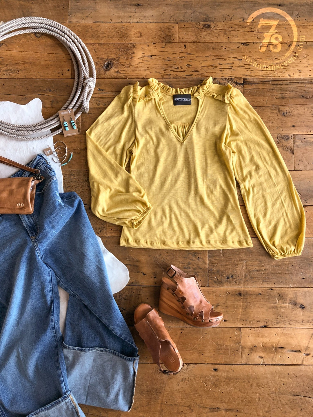 Peralta Balloon Sleeve Top