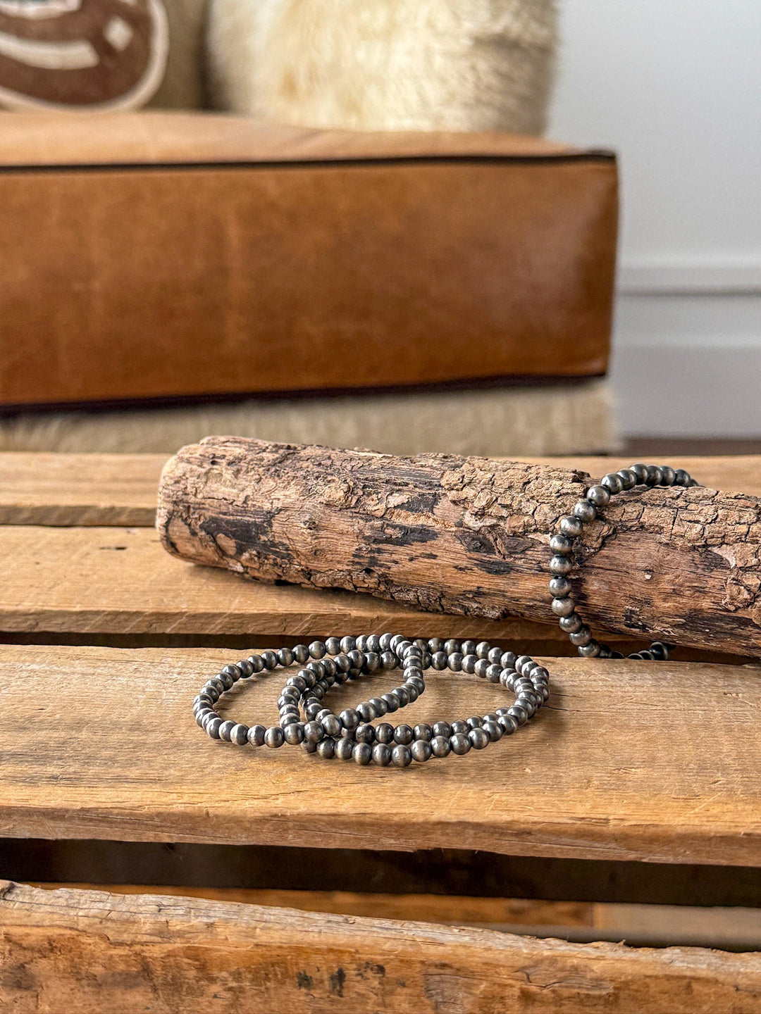 Petros Navajo Pearl Stretch Bracelet