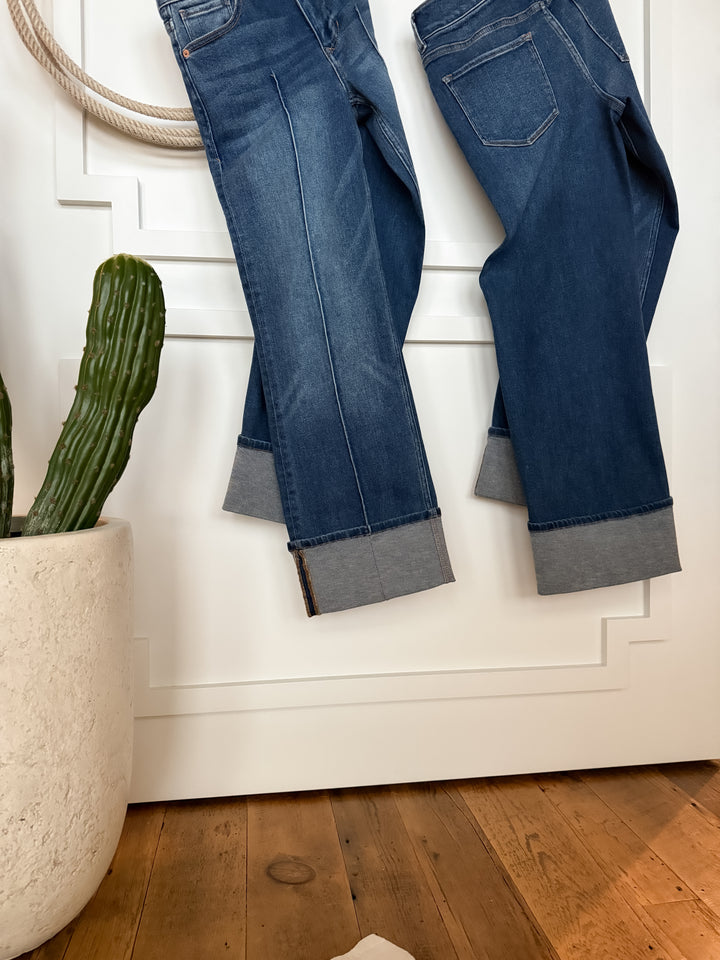 The Conway High Rise Slim Wide Leg Jean