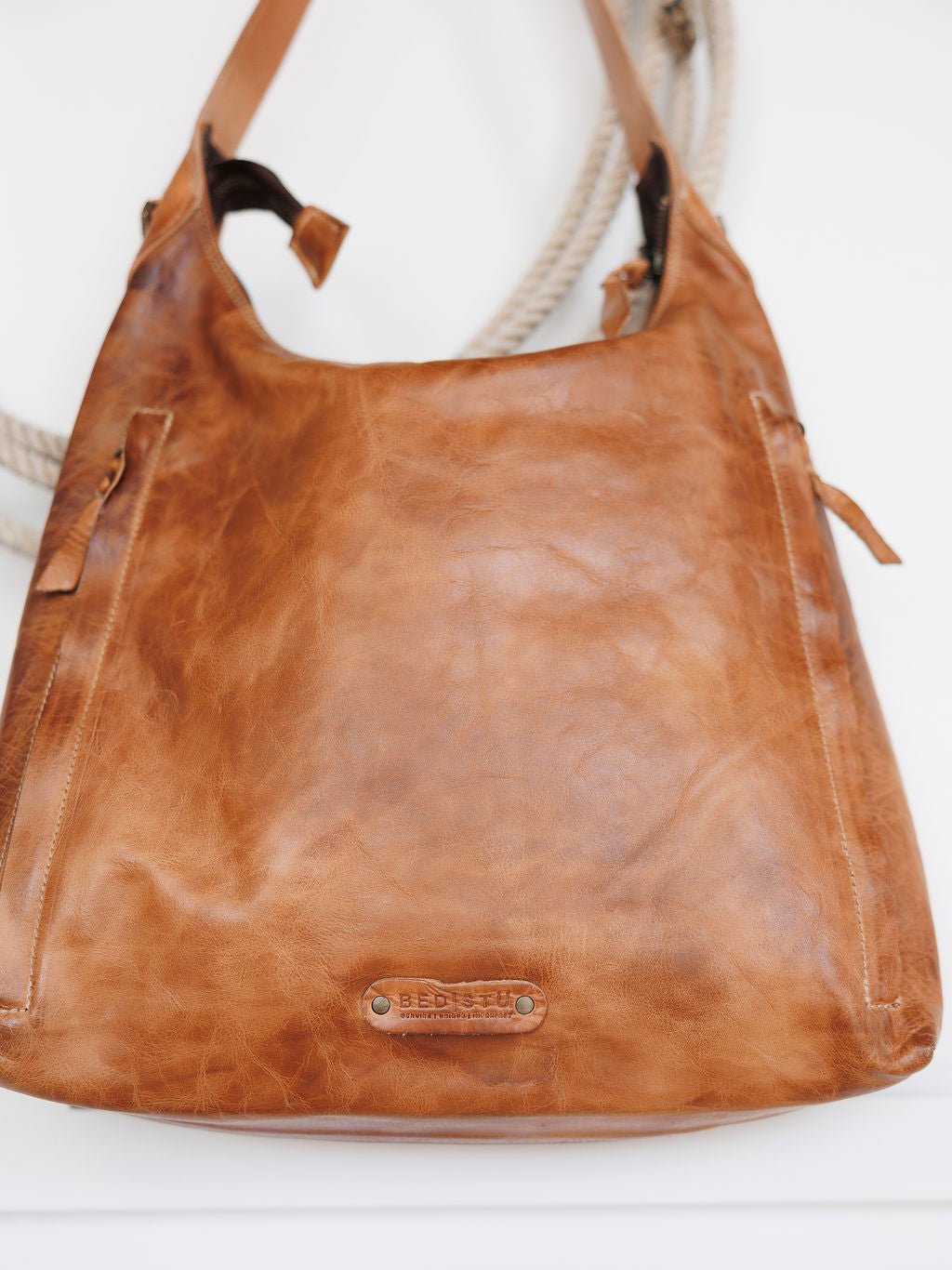 Pomeroy Tan Leather Handbag