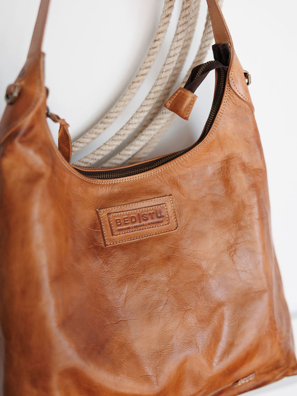 Pomeroy Tan Leather Handbag