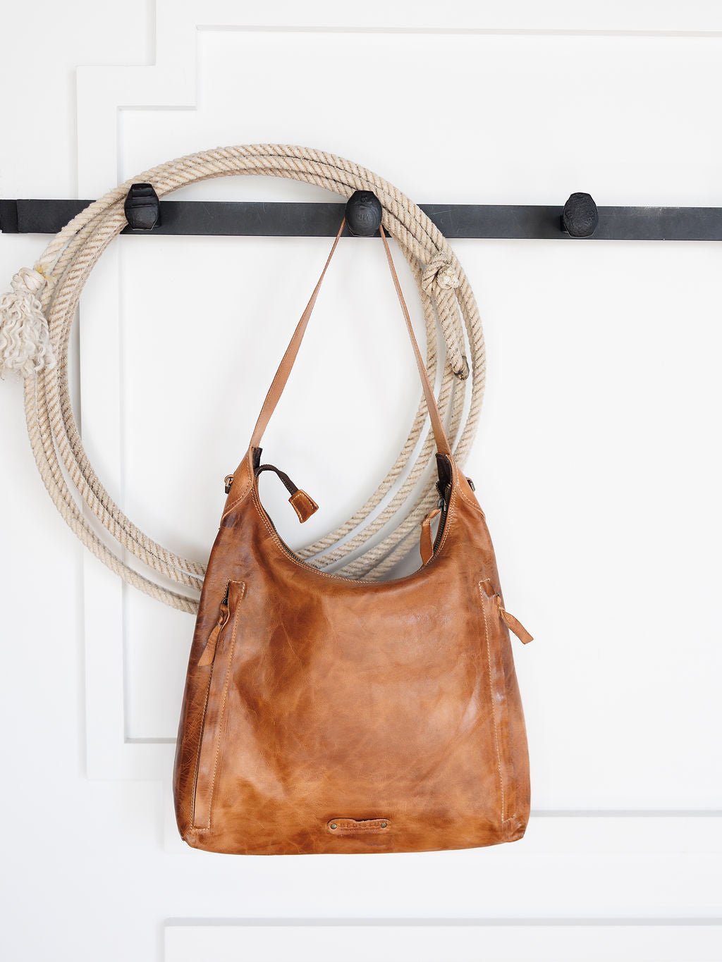 Pomeroy Tan Leather Handbag