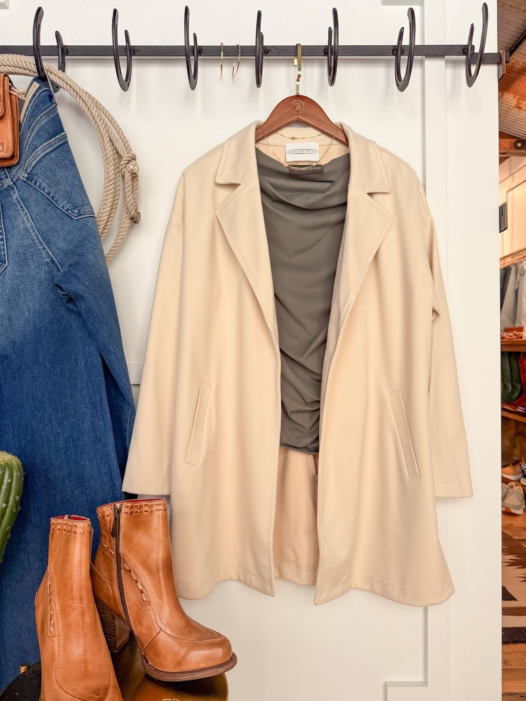 Ponca City Cream Blazer Jacket