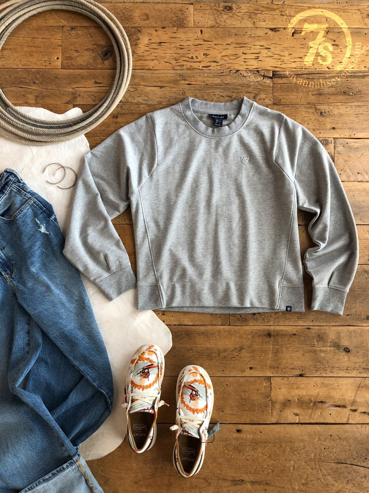 Powell Ariat Grey Pullover