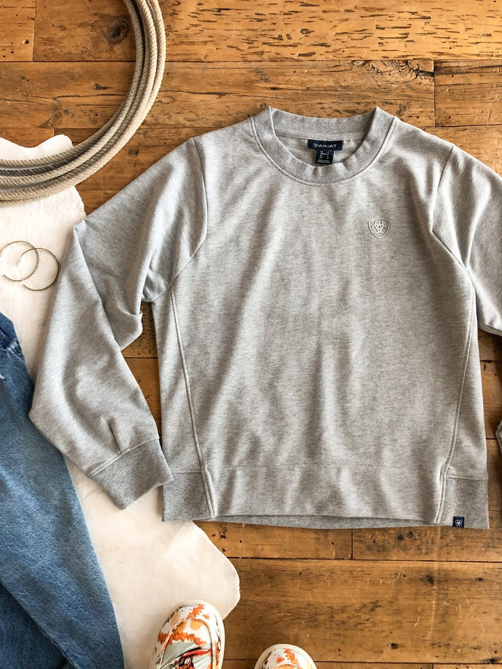 Powell Ariat Grey Pullover