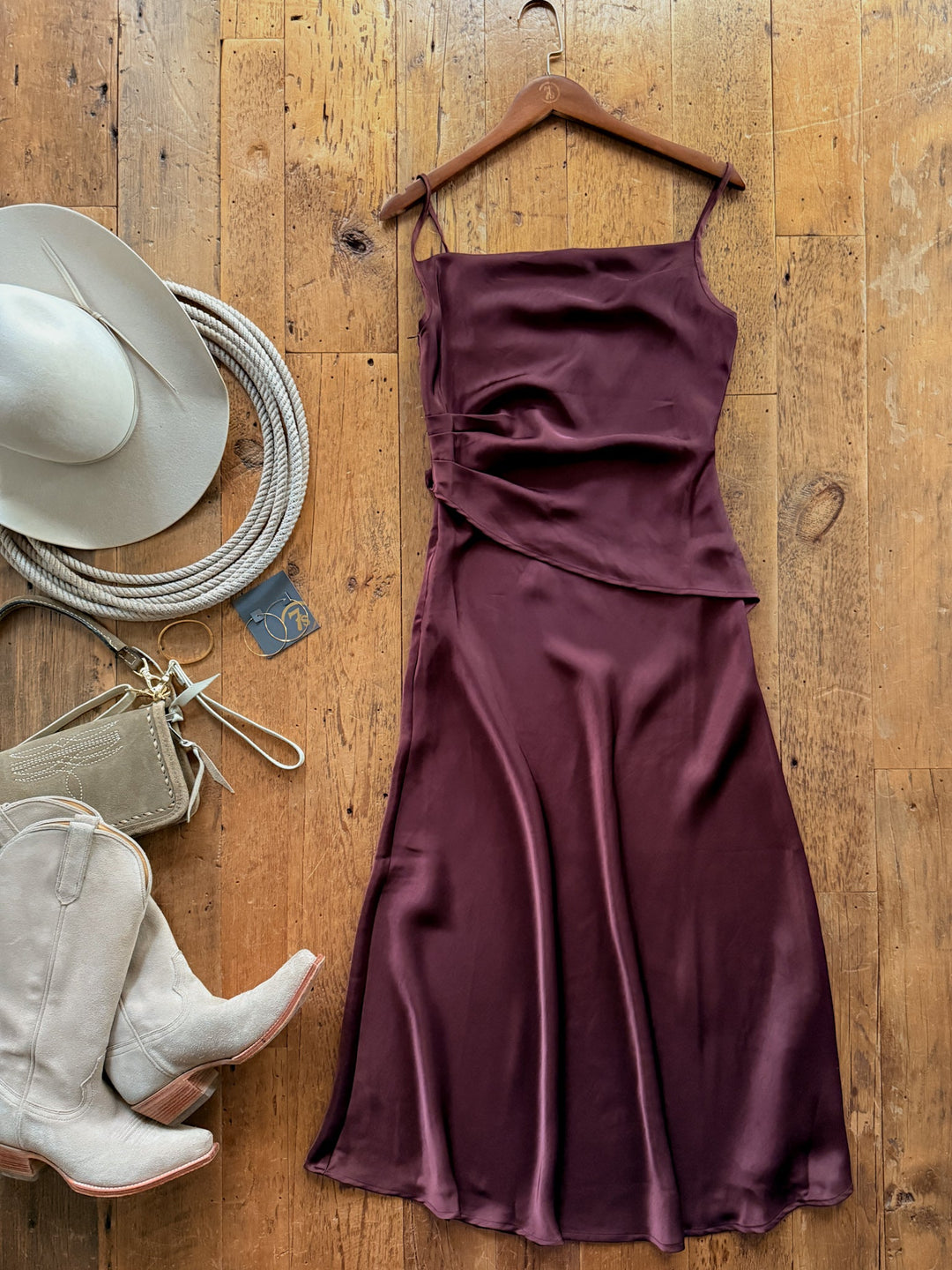 Ramona Wine Sleeveless Dress