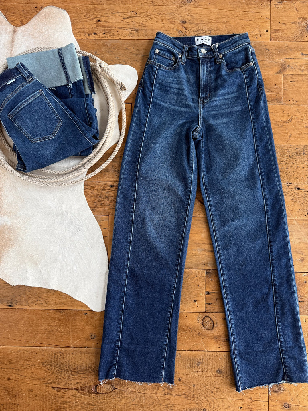Rendon High Rise Slim Wide Leg Jean