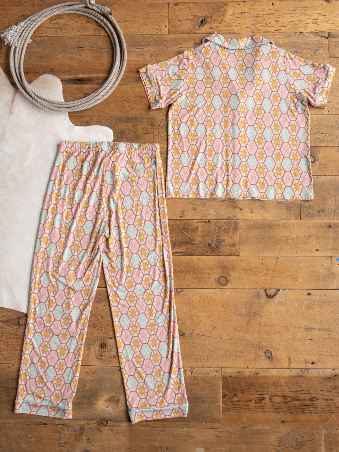 Rio Rancho Western Graphic Pajama Set
