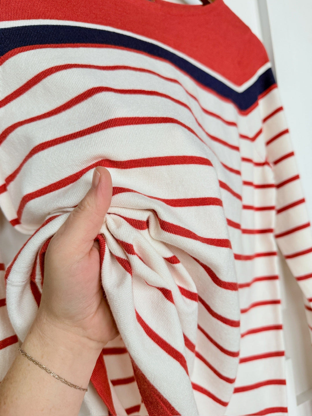 Riverton Striped Knit Top