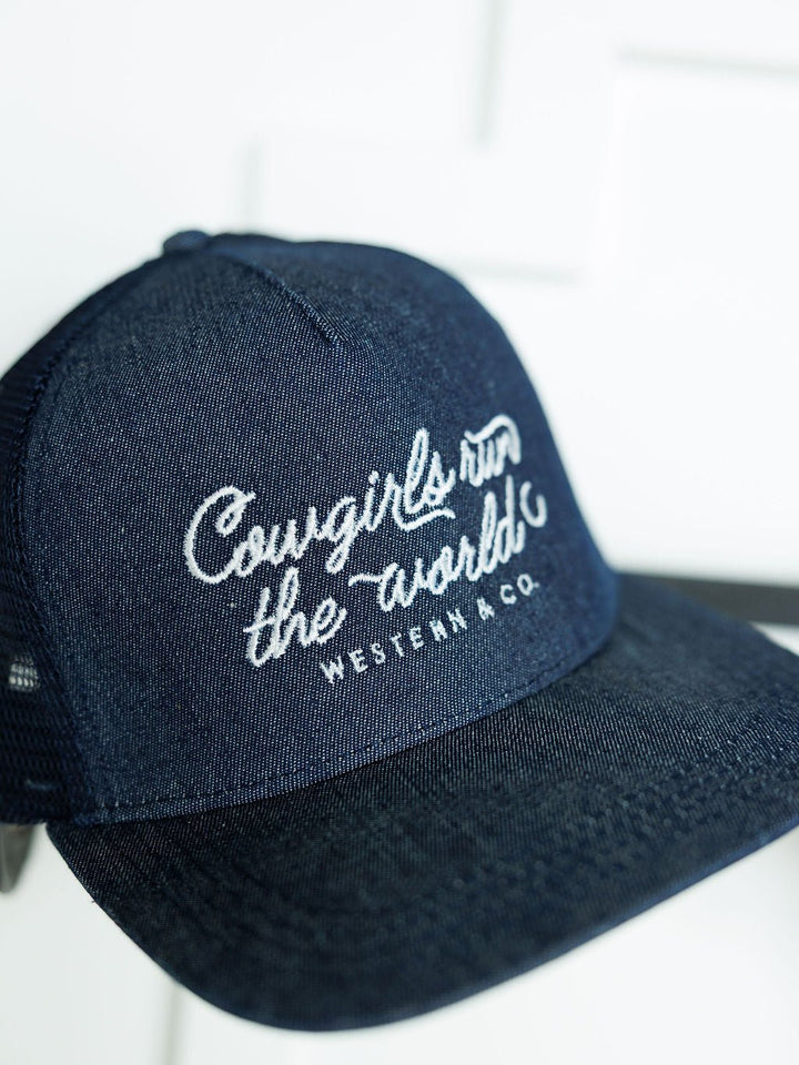 Run The World Cap {Denim}