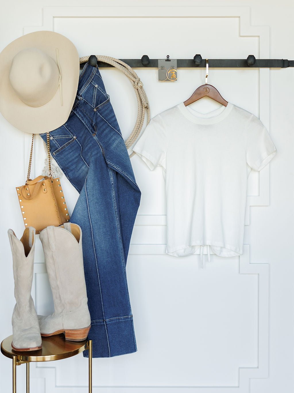 Ruskin White Cinch Back Top