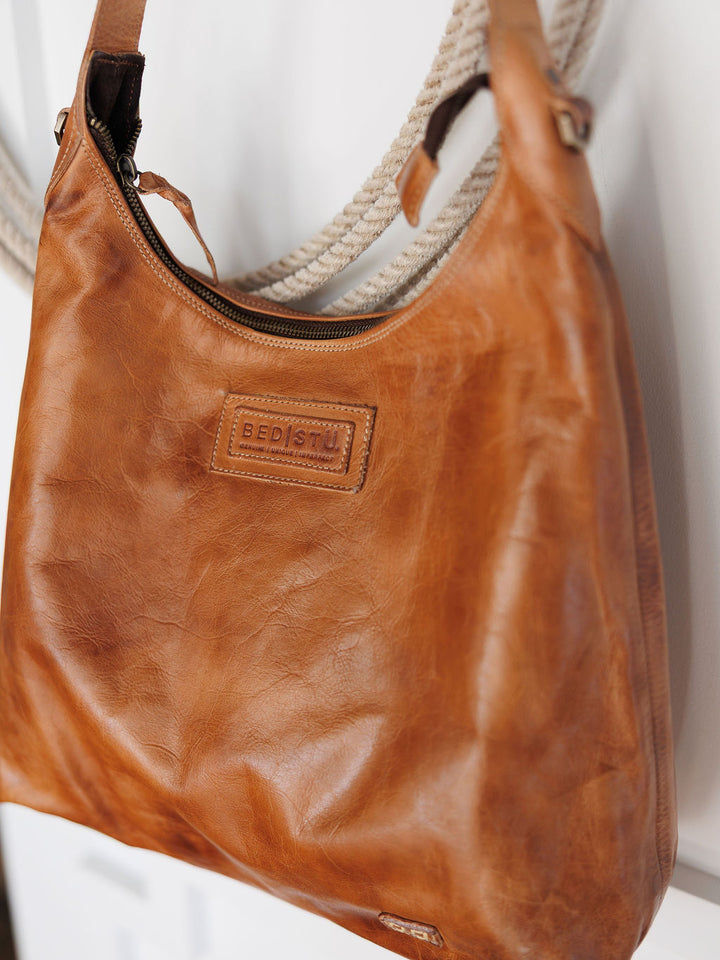 Pomeroy Tan Leather Handbag