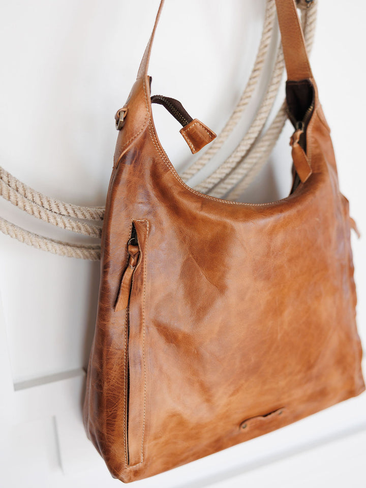 Pomeroy Tan Leather Handbag