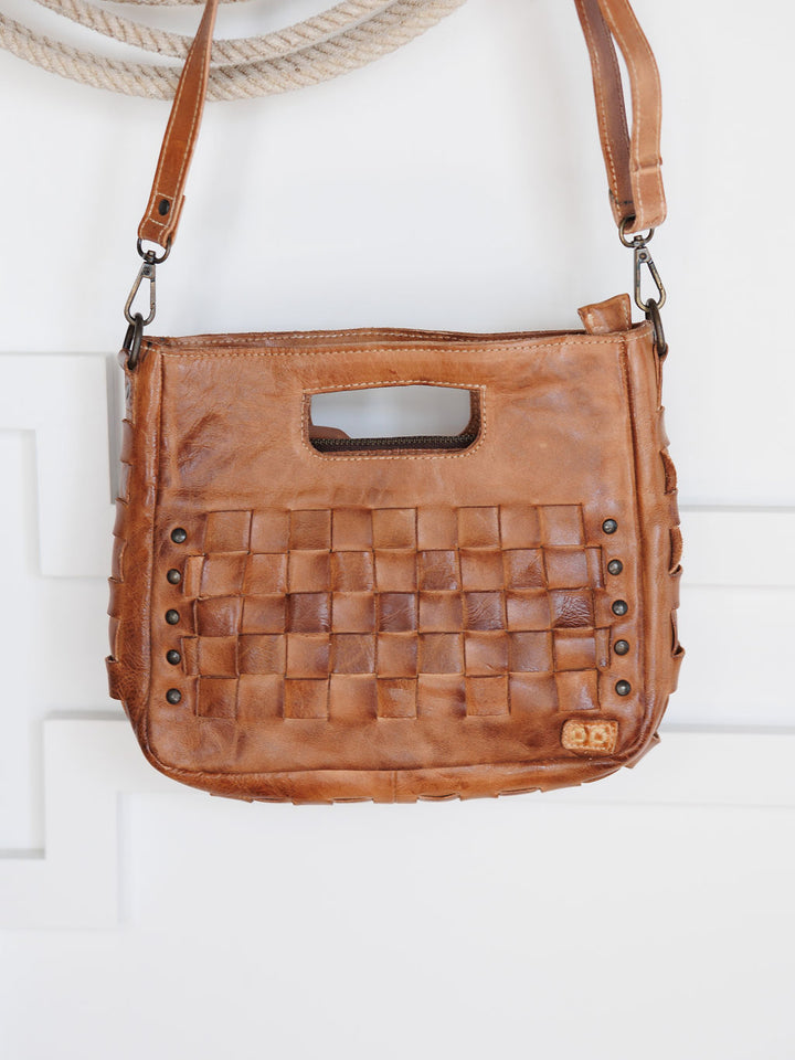 Minneola Woven Leather Handbag