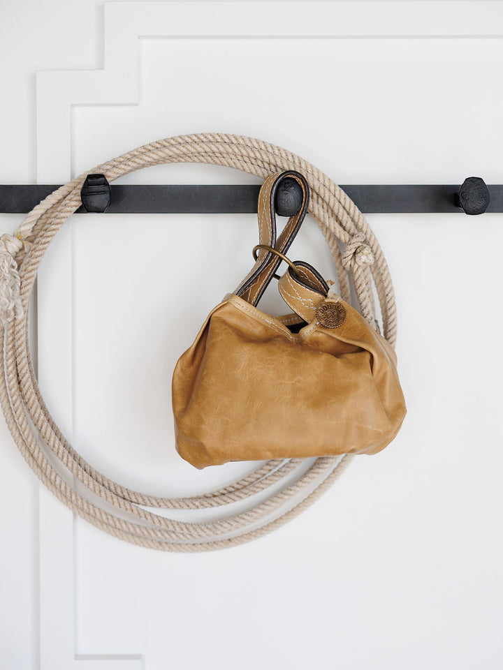 Tijeras Camel Leather Handbag