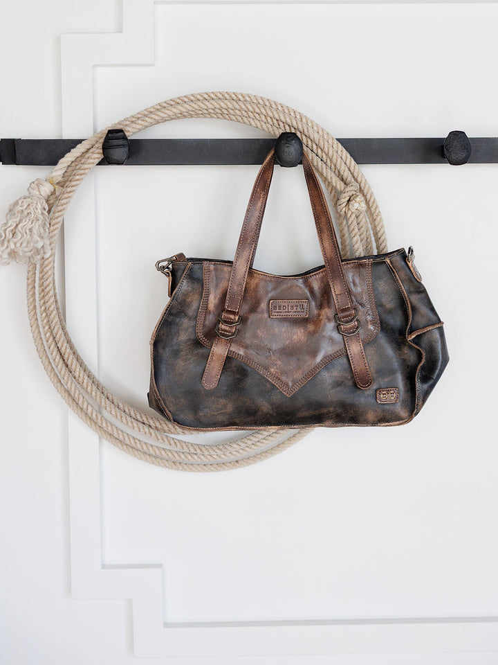 Barstow Black/Brown Leather Handbag
