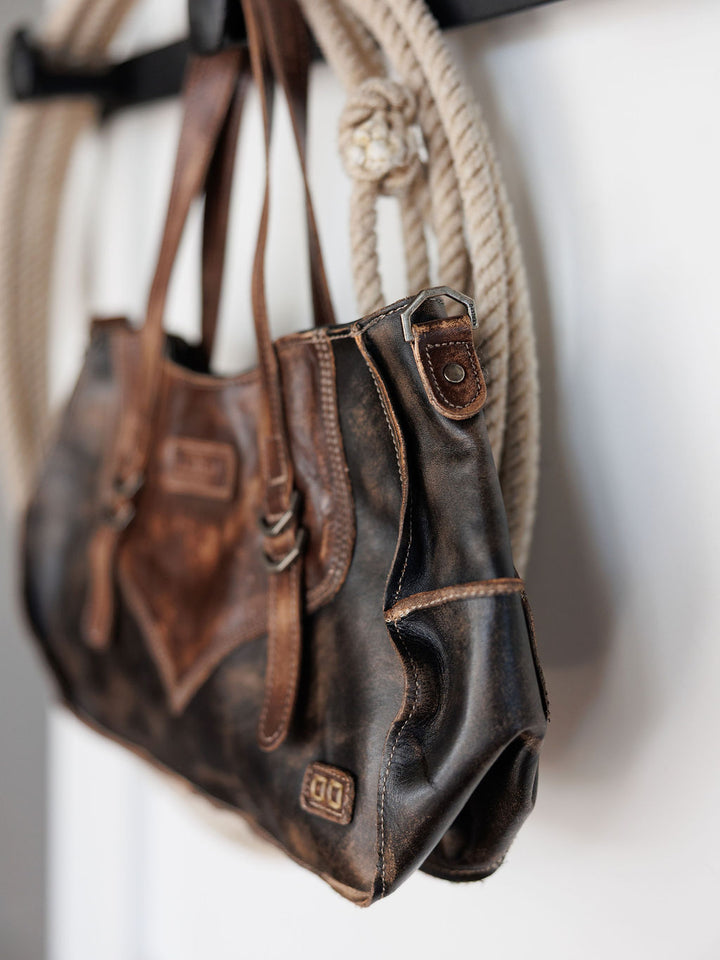 Barstow Black/Brown Leather Handbag