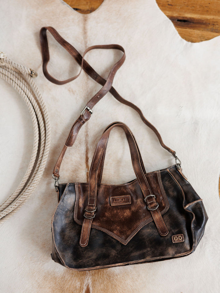 Barstow Black/Brown Leather Handbag