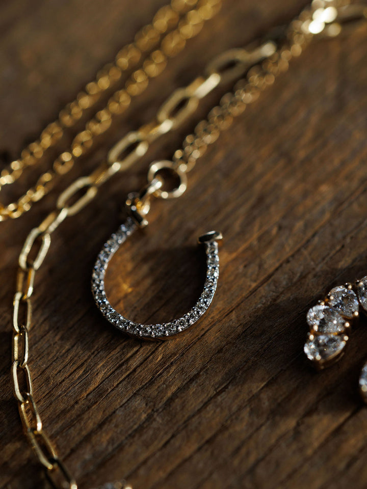 Diamond Horseshoe Necklace