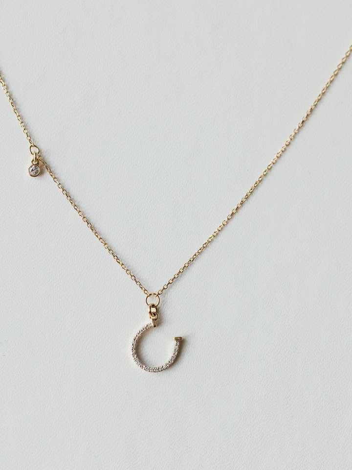 Diamond Horseshoe Necklace