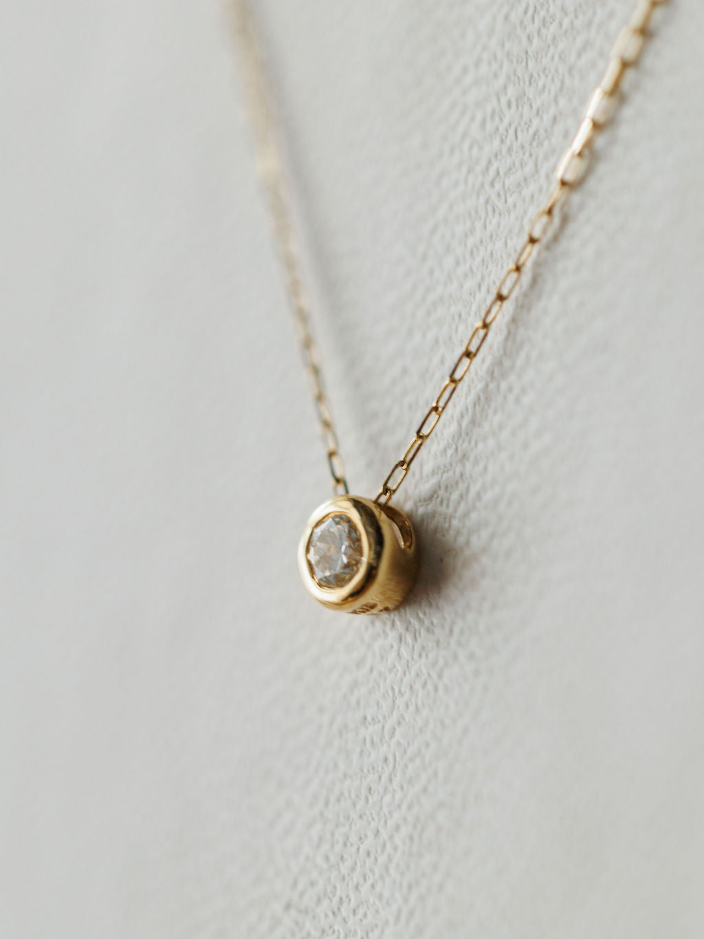 Petite Diamond Necklace {Gold}