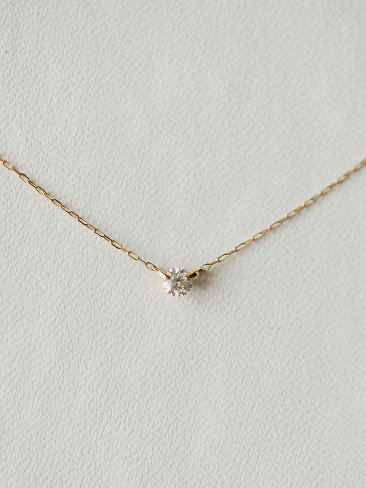 Petite Diamond Necklace {Gold}